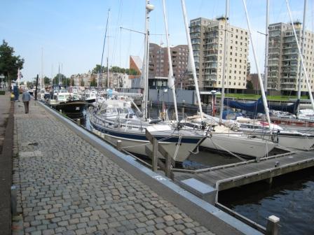 Jachthaven Oosterhaven in het centrum van Groningen